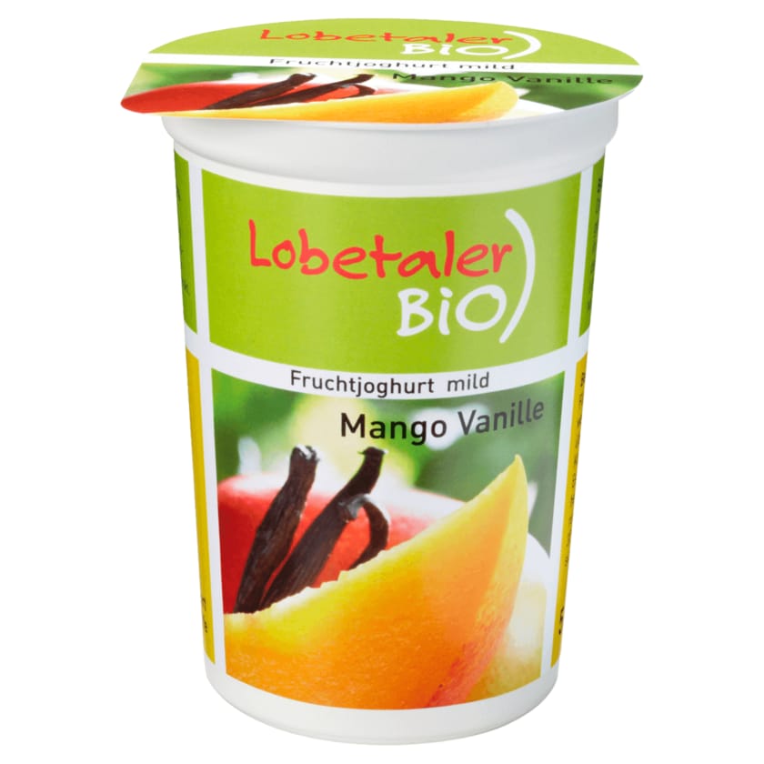 Lobetaler Bio Fruchtjoghurt Mango Vanille 3,7 % Fett 500g
